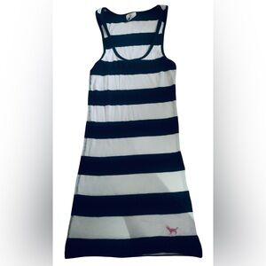 Victoria Secret Black & White Striped Tank Top Size XS